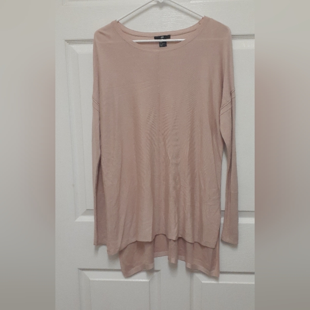 H&M Long Sleeve Tan Top